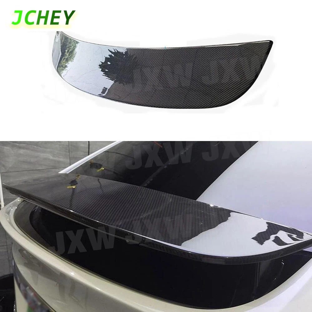 

JCHEY задний спойлер из углеродного волокна, крышка багажника, наклейка на крылья для Tesla Model X, спойлер 2016-2018, автомобильный FRP