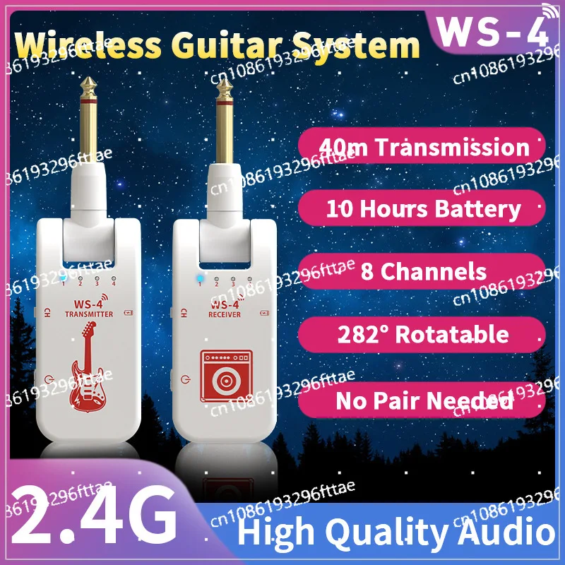 Pickup Manufacturers Specialize in Guitar Wireless Transceivers, Effects, Power Supplies A 8 Channels 2.4G