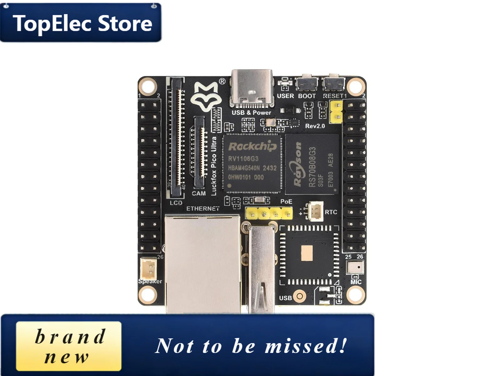 TopElec Luckfox Pico Ultra SBC: 1TOPS NPU, Wi-Fi 6, 4