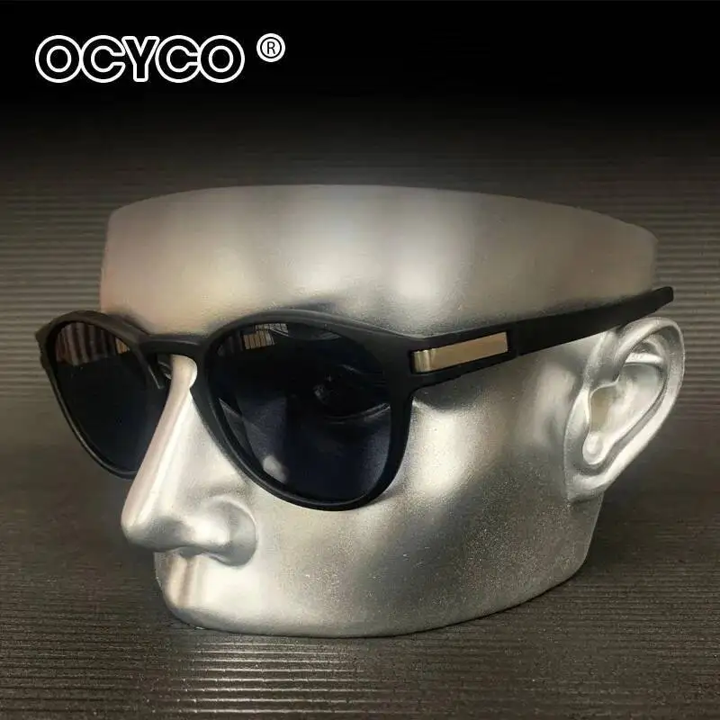 OCYCO ﻿ Y2K Retro ovale modische Sonnenbrille für Männer und Frauen, Outdoor-Trend, Sonnenschutz, Urlaub, Radfahren, Brillen – Detail 2