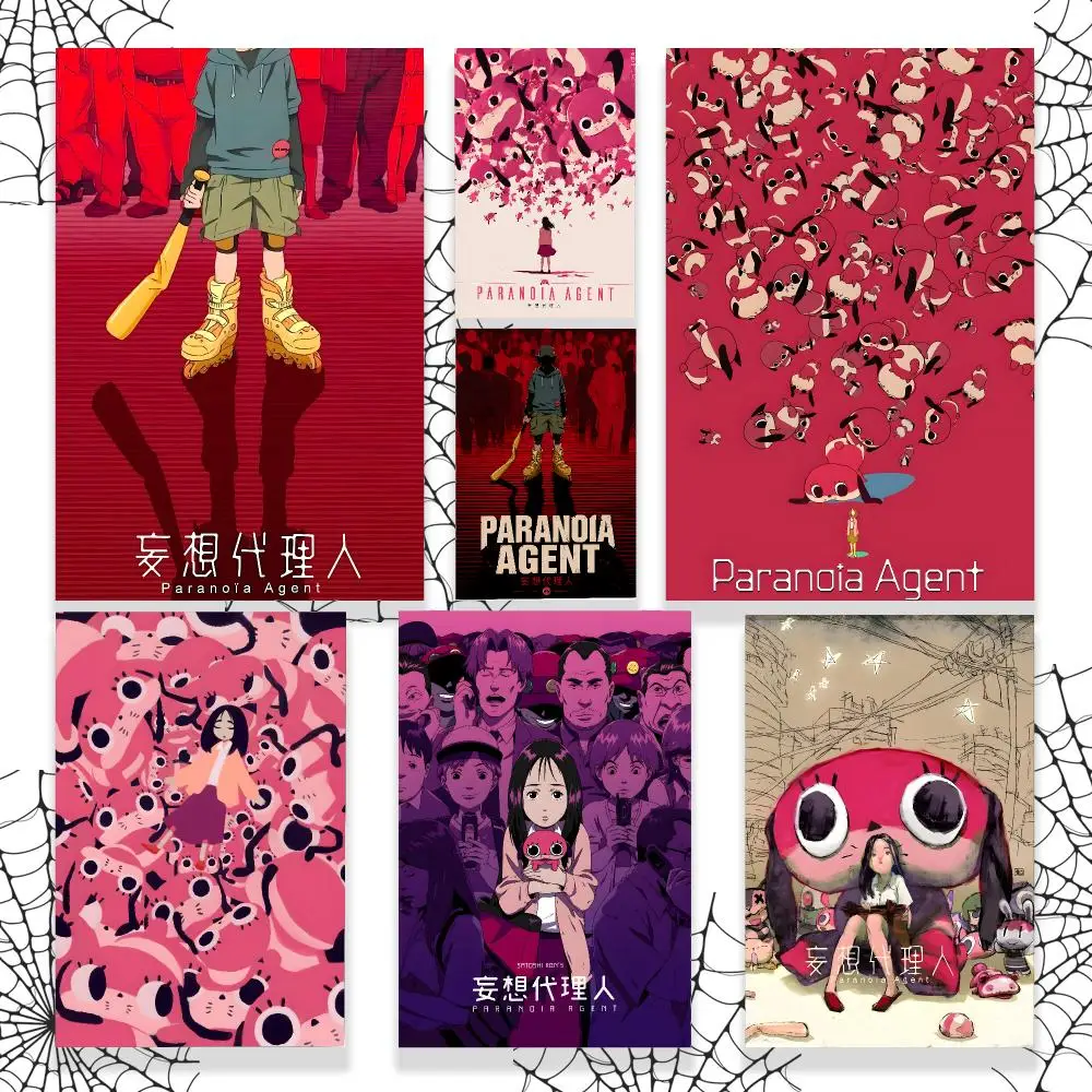 Anime Paranoia Agent Poster Graphic Wall Art Poster HD Waterproof PP Paper Print for Bedroom Living Room Office Decor Gift