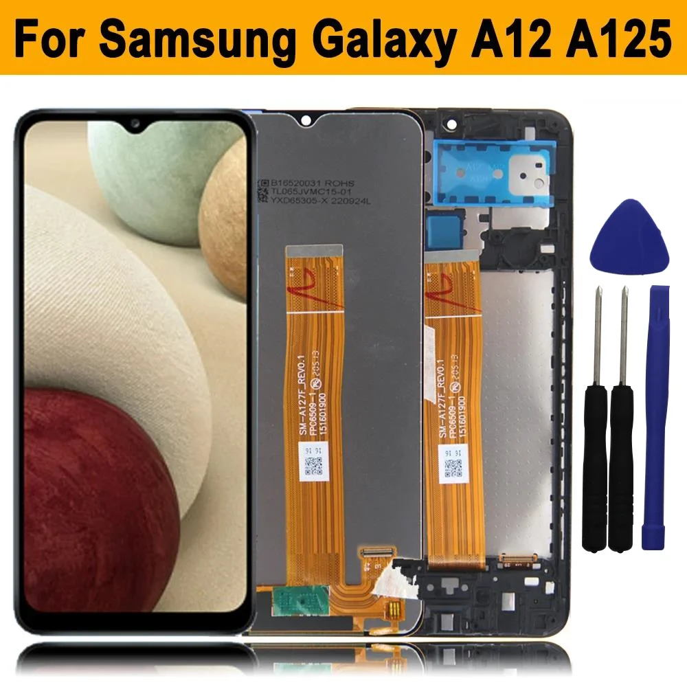 LCD For Samsung A12 A125 LCD Display Touch Screen Digitizer Assembly Replacement Part for Samsung Galaxy A12 A125F A125M A125U