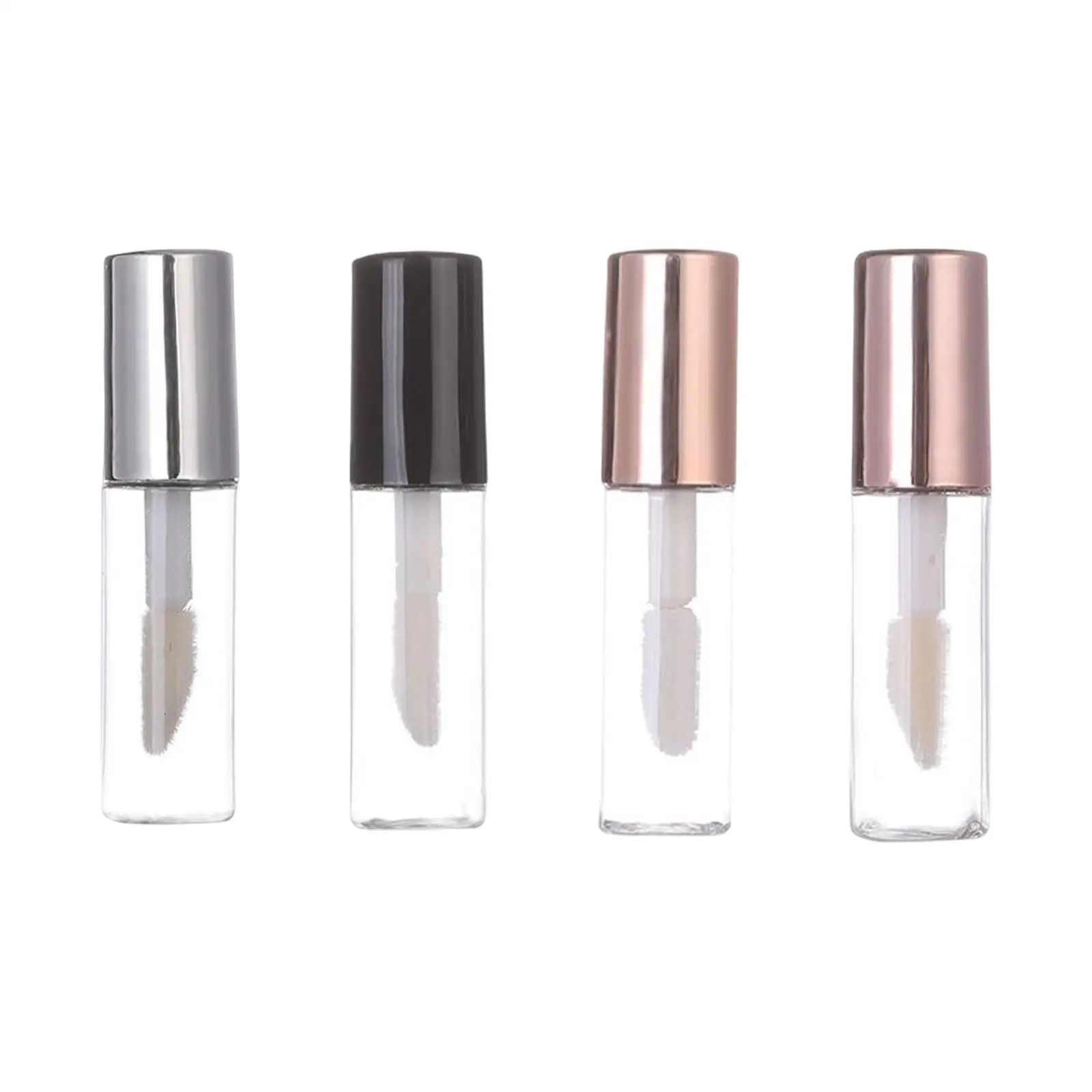 Lipgloss Container with Insert Stoppers Lovely Mini Reusable Plastic Pipe Balm