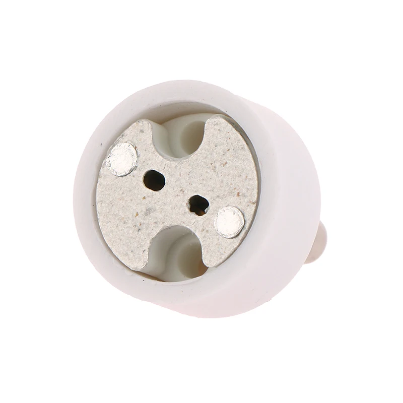 Base de enchufe de cerámica de alta calidad, bombilla LED halógena, GU10 a MR16, G4, GU5.3, adaptador de Pin GY6.35, convertidor blanco, uso de portalámparas