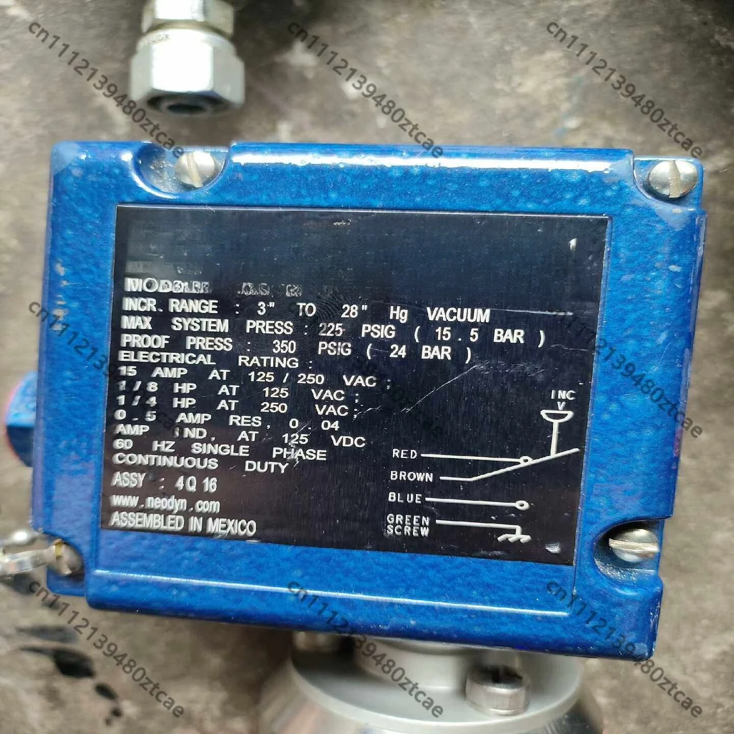 Differential Pressure Switch Industrial Pressure Detecting Sensor Imported Control Monitoring Module