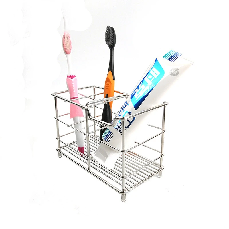 Canonda304 Stainless Steel Electric Toothbrush Holder with Wall Mounted Toothpaste Holder Bathroom Storage Rack