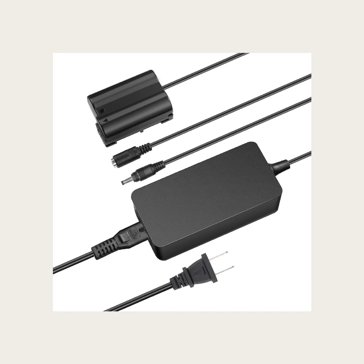 NEEWER  EP-5B/EN-EL15 Dummy Battery AC DC Coupler Power Adapter Replacement for Nikon Z5 Z6 Z7 D500 D610 D750 D780 D800 D7500