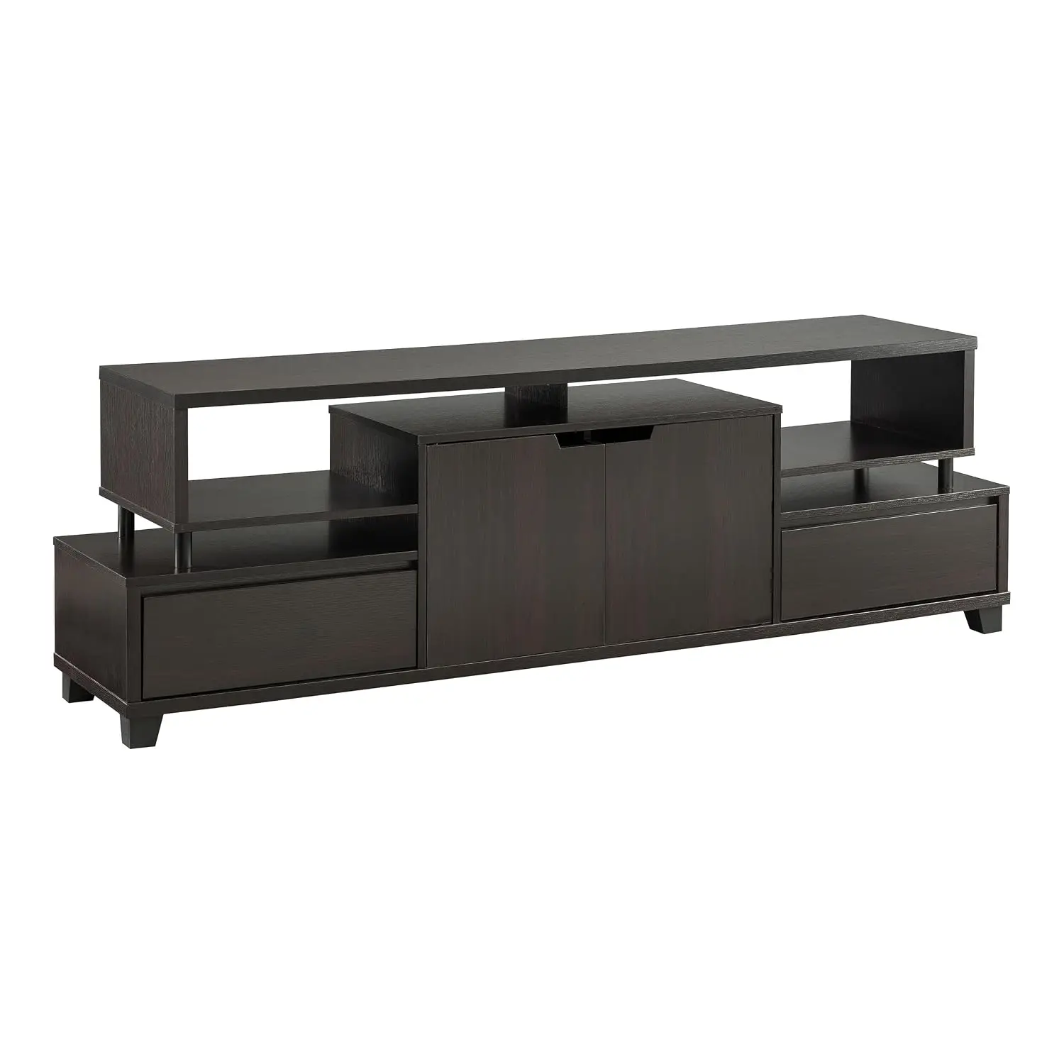 Wood Multi-Storage TV Stand Entertainment Center Living Room Media Console 65 Inch, Customized
