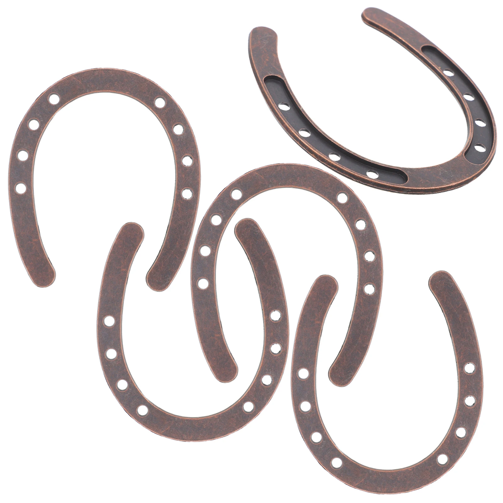 

5 Pcs Horseshoe Pendant Decors Wall Decorations Vintage Rustic Hanging Zinc Alloy Lucky Home Ornament Bride Farmhouse