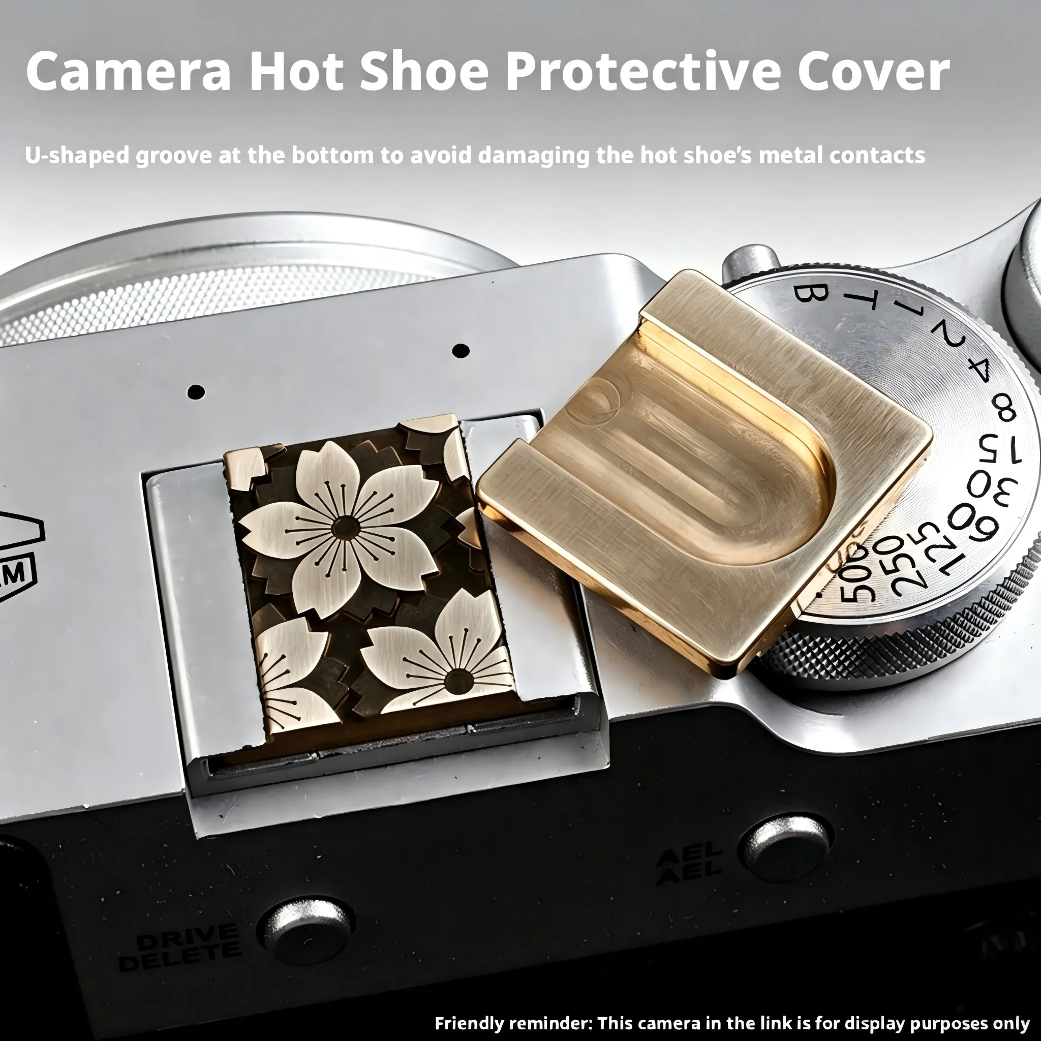 Sakura Series Metal Hot Shoe Cover for Canon Nikon Sony Fuji XT50 XM5 XT30II Leica ZF Z50 R50 DSLR Mirrorless Camera Parts