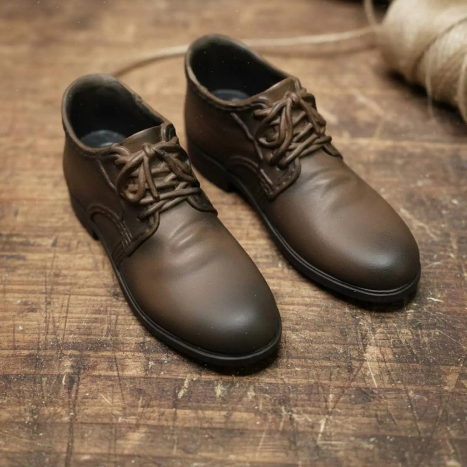 1/6 Scale Insertable Shoes Highly Detailed 1/6 Scale Action Figure Shoes Male Doll Boots for Collectors