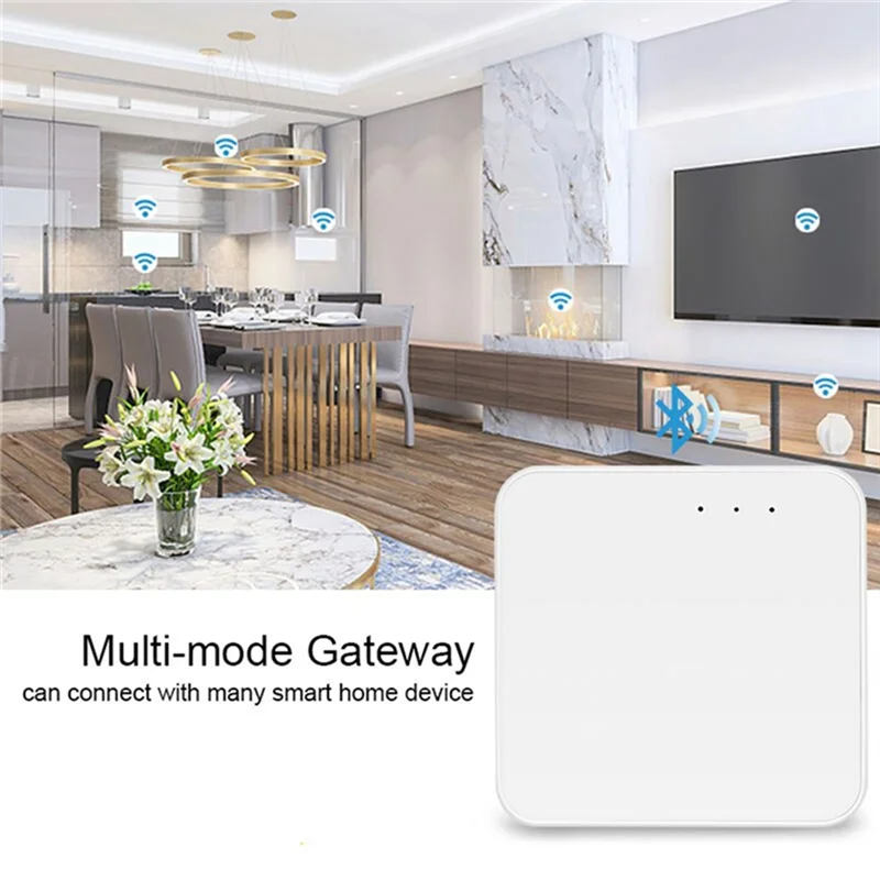 

Excellent-Tuya Zigbee Wifi Bluetooth Smart Gateway Compatible Hub Bridge Smart Life APP Control For Alexa Home