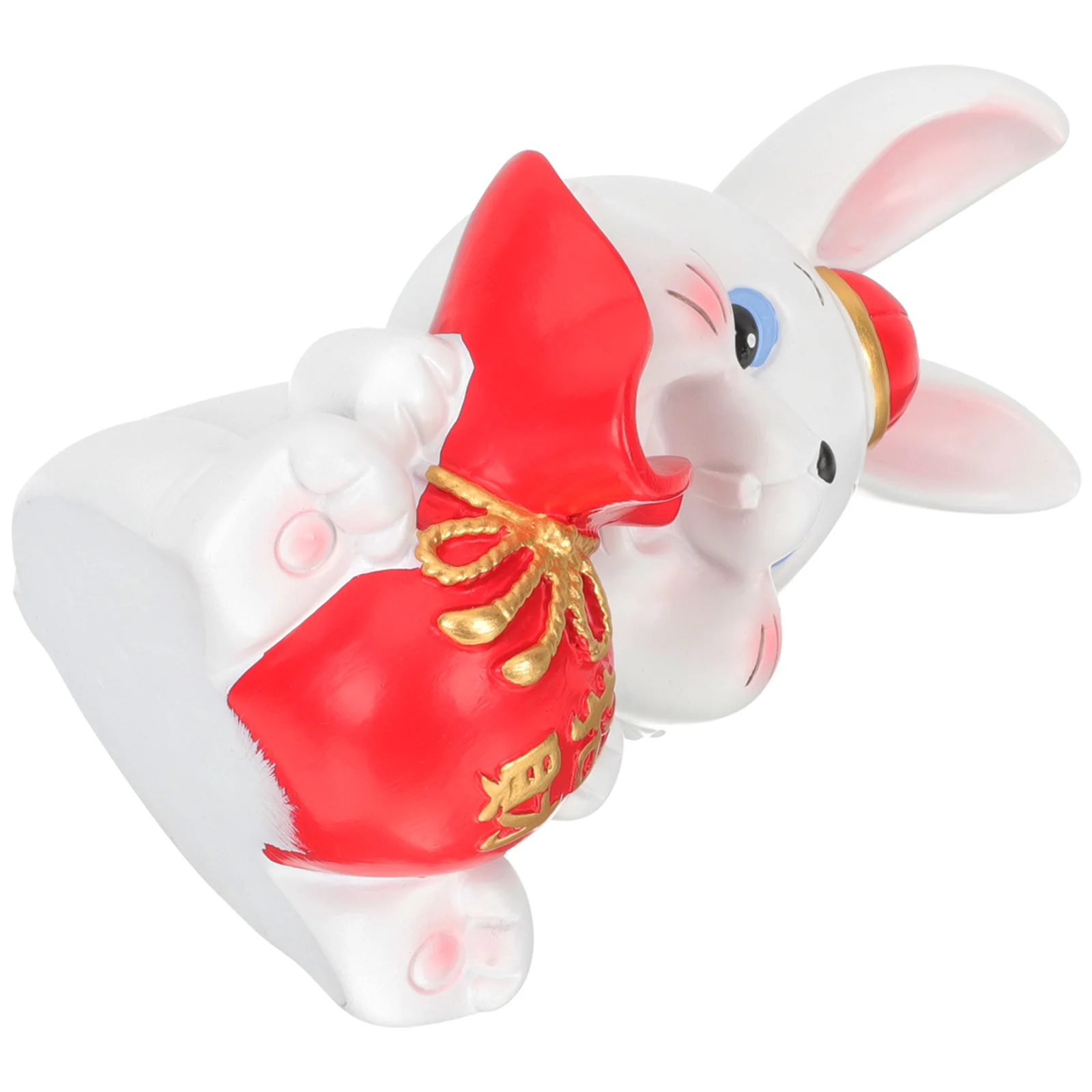 

Cartoon Rabbit Ornament Resin Bunny Decor for Home Desktop Living Room Office Lovely Rabbit Statue Creative Decorative Adornment
