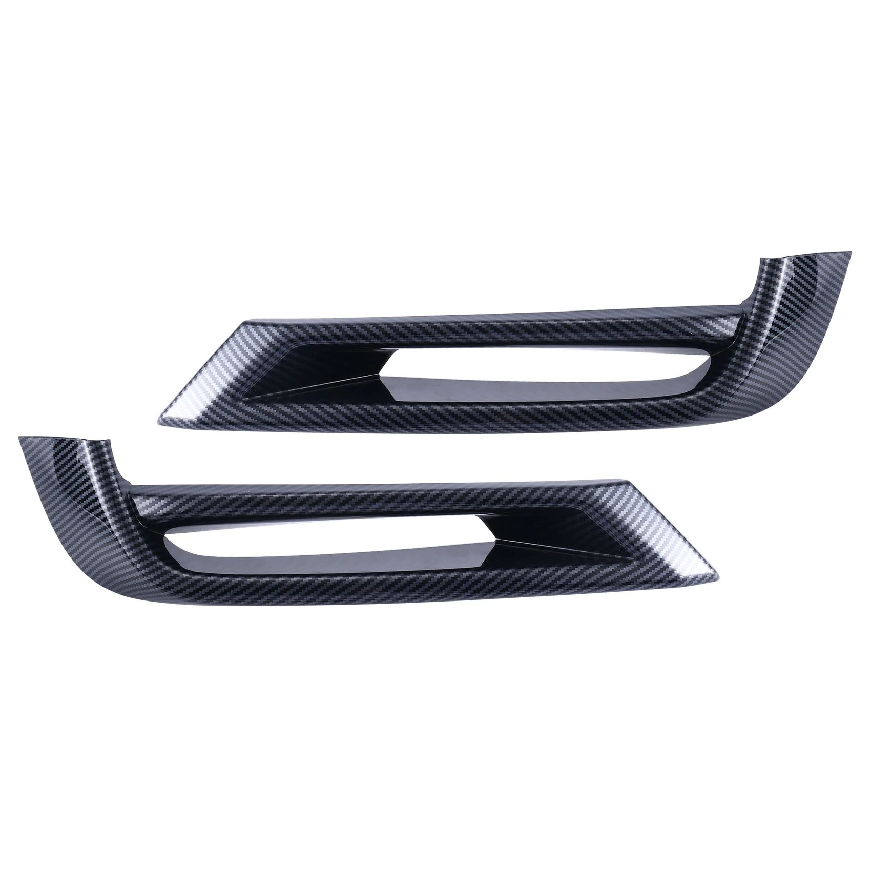 

A61E-Car Carbon Fiber Front Bumper Lower Grille Trim Strips Fog Light Frame Cover Trim for Honda HRV HR-V XRV XR-V 2022 2023