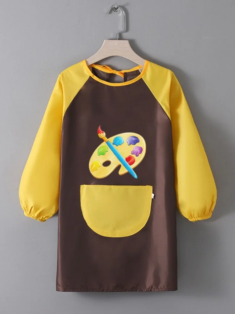 Cadeaux Polyester enfants peinture tablier imperméable Cosplay Costume cuisine tablier à manches longues Art bavoirs enfants manger tablier