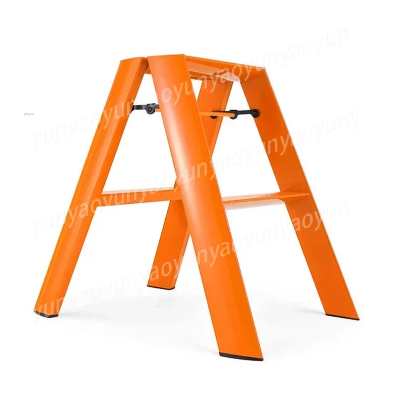 

Aluminium Alloy Folding Ladder Stool Portable Multifunctional Step Stools Multilayer Anti-Slip Counter Chair Kitchen Furniture