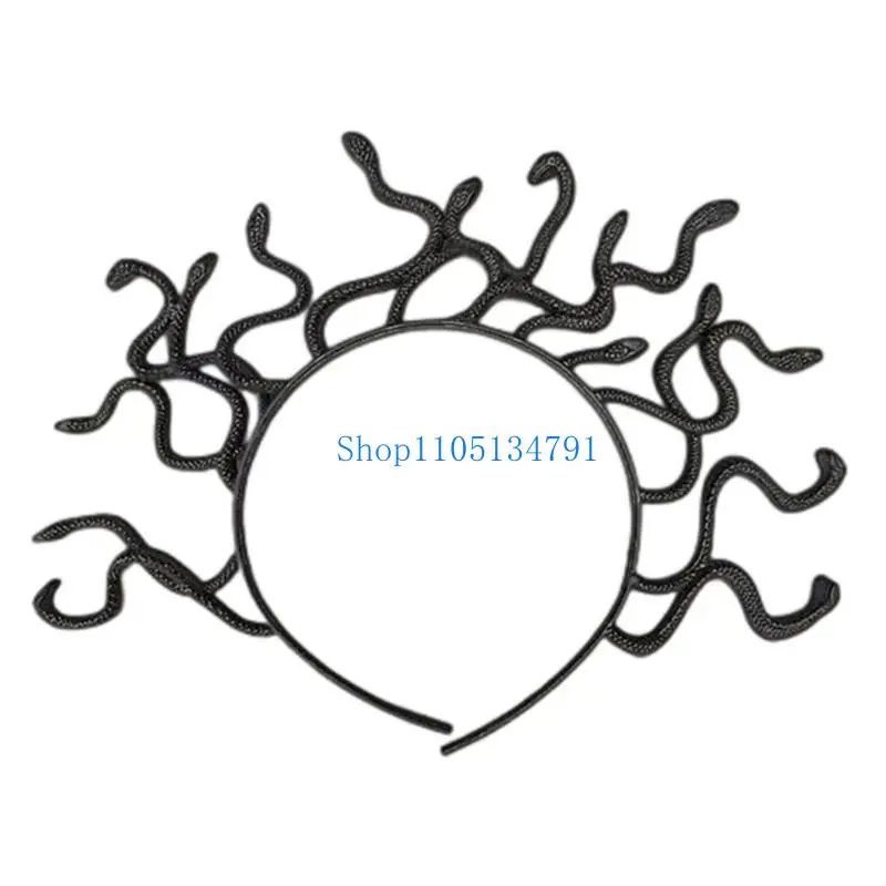 

98km Medusa Snake Costume Headband Headdress Dress up Headpiece Carnival Masquerade
