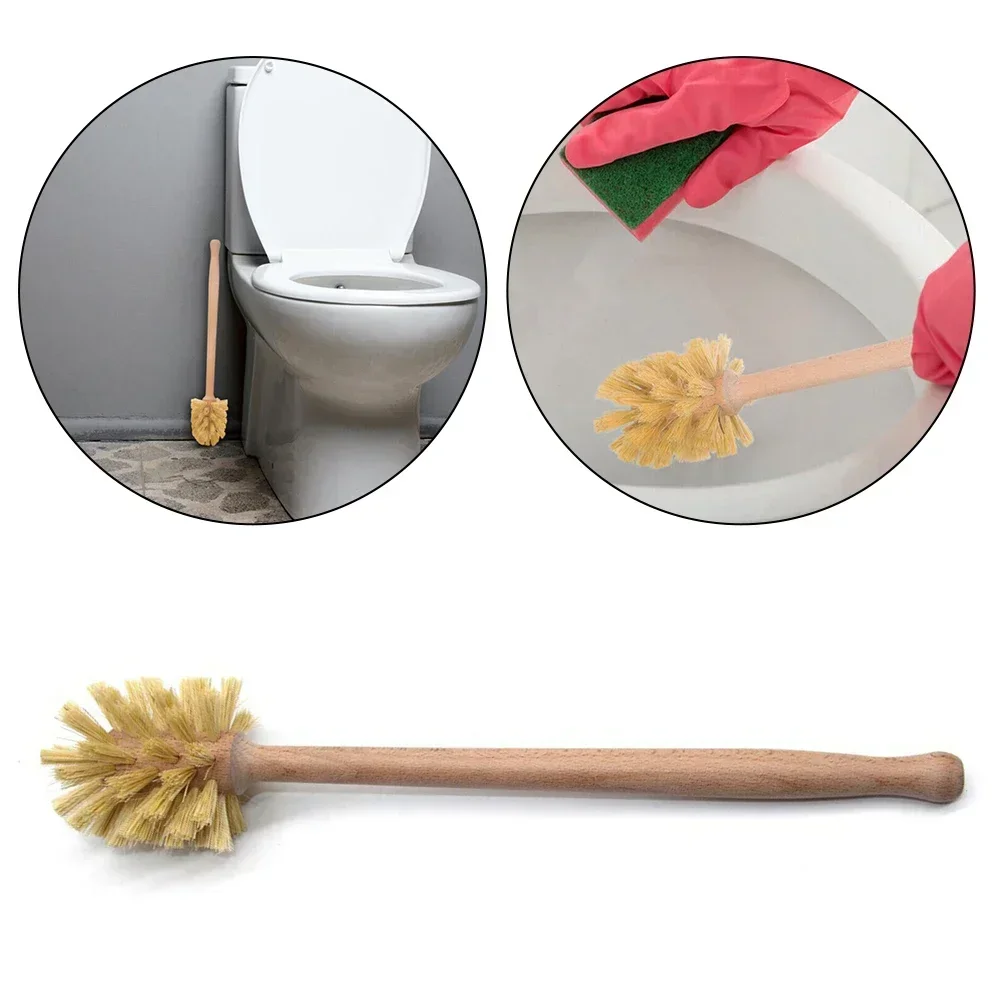 Toilet Brush Wooden Bathtub Brush Toilet Brush Cleaner With Long Handle Flexible Cleaner Bathroom Brush Bathroom Accessories