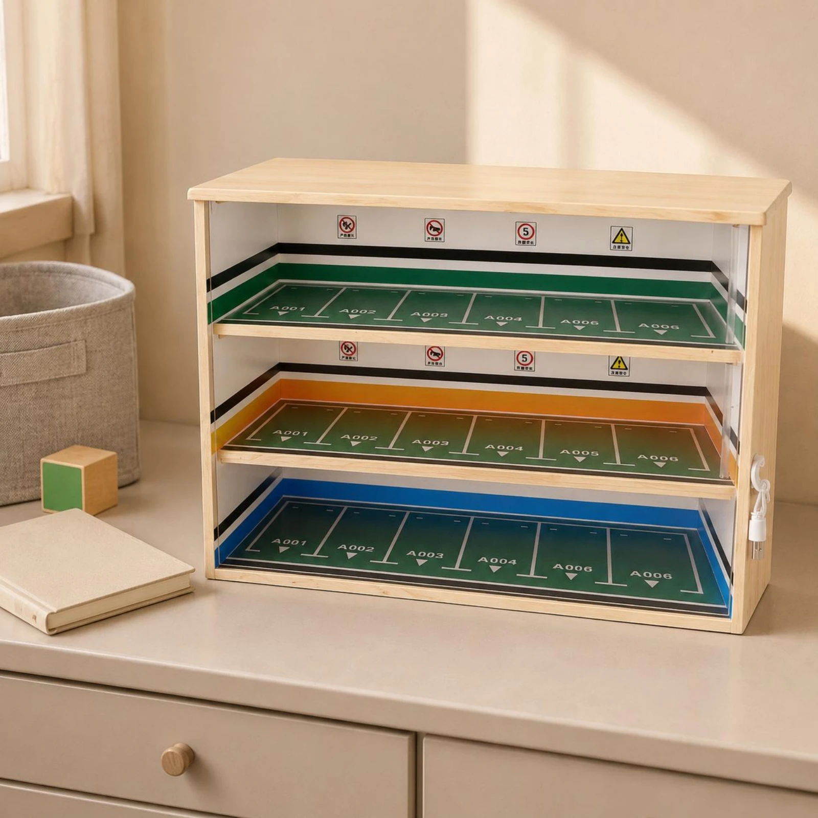 1:43 Scale Car Display Case Dust-Proof Collector Storage Showcase Box Rectangular - view 3