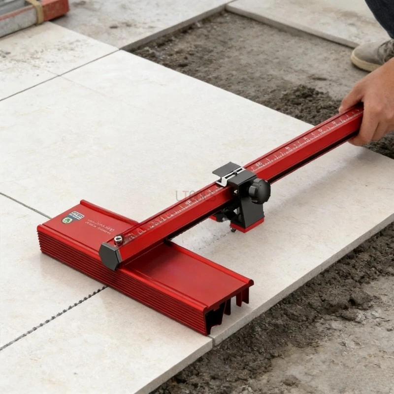 T-shaped Tile Cutting Tool with Pulley Adjustable T-shaped Glass Tiles Cutting Knife Professional Manual Floor Cutting Knife