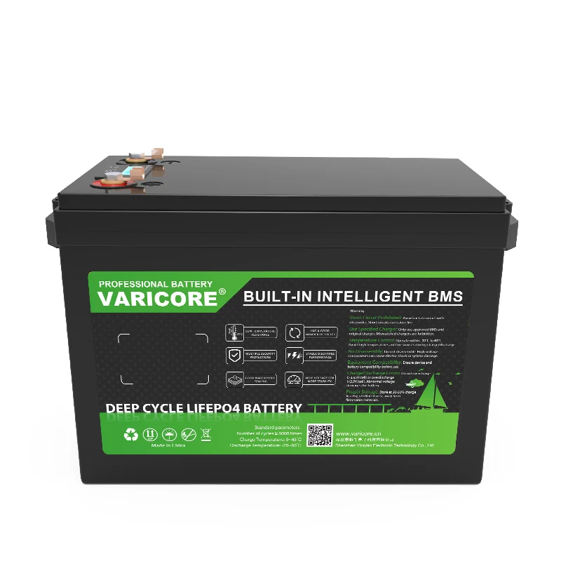 VariCore 24 فولت 8 سلسلة 100AH LiFePO4 بطارية ليثيوم فوسفات الحديد 25.6 فولت العاكس بطاريات ولاعة السيارة 29.2 فولت شاحن معفاة من الضرائب