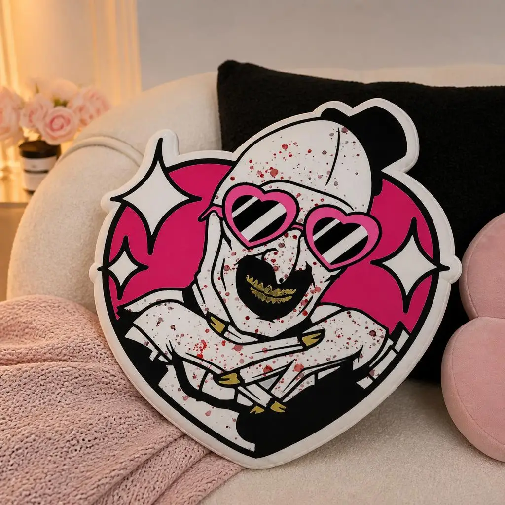 Cute Art from Terrifier Plush Pillow Cushion Irregular Stuffed Throw Pillow Home Decor Gift Sofa Bed Couch
