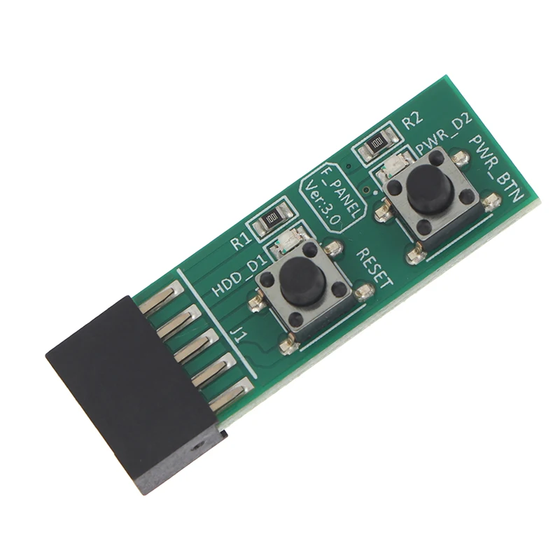 

1/2/3 шт. 10-контактный тестовый адаптер-переключатель питания для материнской платы с кнопкой сброса, аксессуар