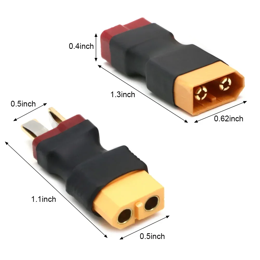 XT60 Male Plug to T Male / T Female Plug to XT60 Female Adapter For RC Helicopter Quadcopter LiPo Battery Plug Connector Pa