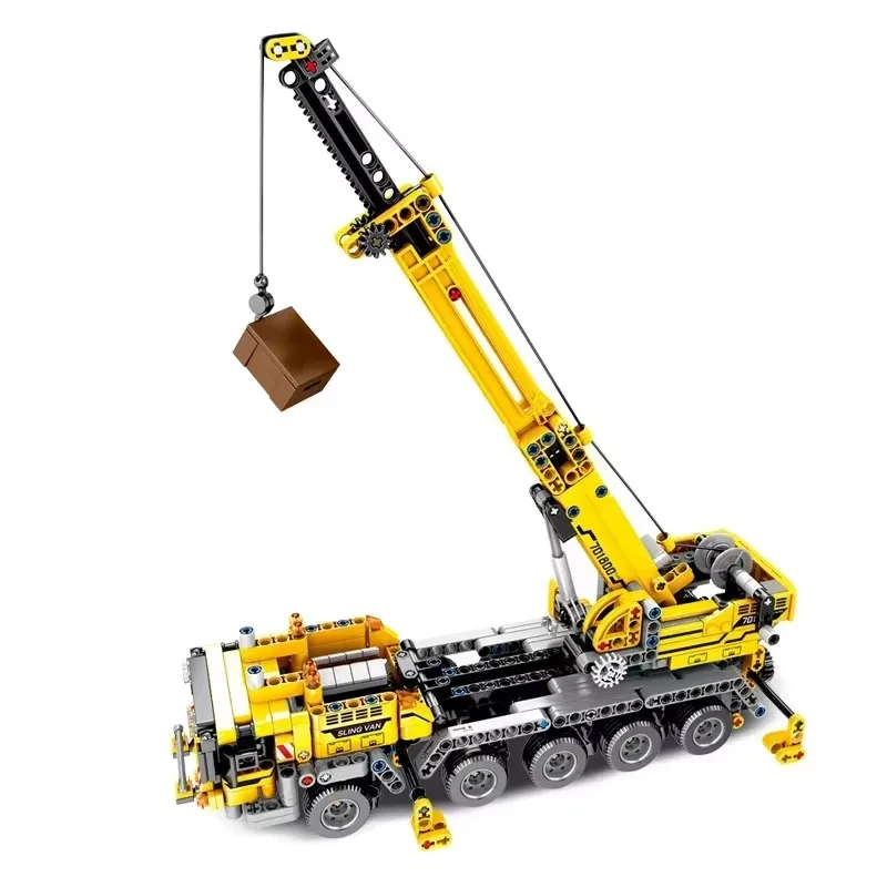 Compatible MOC Sets Technology Series Building Blocks City Mobile Construction Crane Children's Toys Assembling Gift 60409