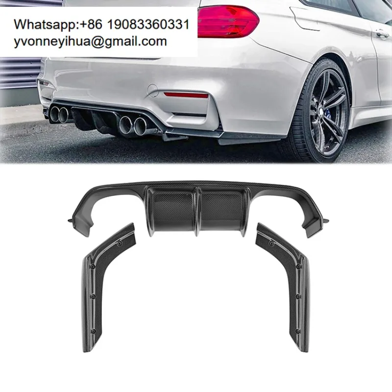 

Hot Seller MP Style Carbon Fiber Rear Bumper Diffuser Spoiler For Bmw M3 M4 F80 F82 F83 2014-2019 Rear Diffuser