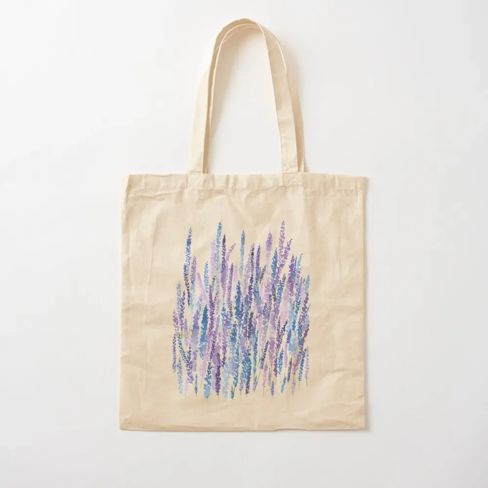 Lupines in the Meadow Tote Bag custom fabric bag hand bag