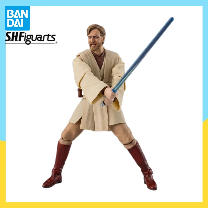 Original Bandai S.H.Figuarts Obi Wan Kenobi Classic Ver STAR WARS: Revenge of The Sith Figure Anime Action Model Toys Gift