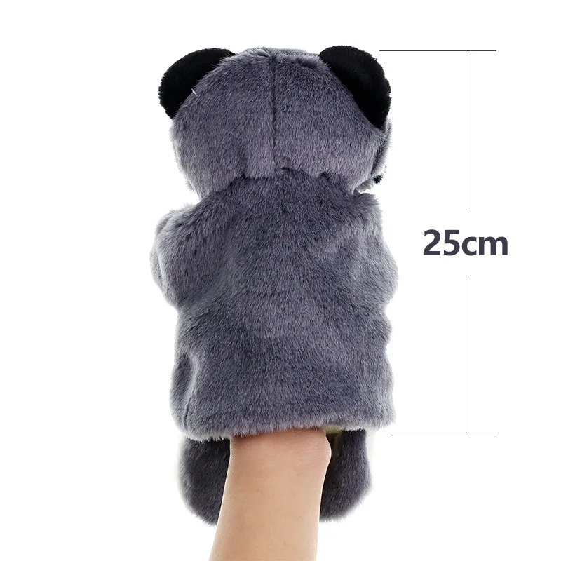 Animal Puppet Civet Cat Dolls Plush Hand Doll Early Education Learning Toys Children Marionetes Puppets For Telling Story