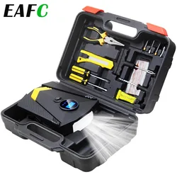 EAFC Car Portable Air Compressor Pump 150 PSI Digital Tire Inflator DC 12 Volt Auto Aire Pump for Car Motorcycle LED Light