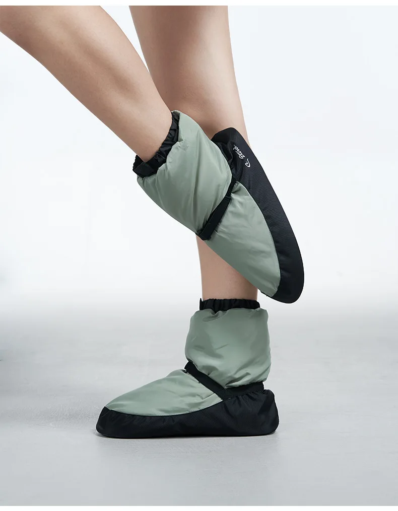 Ballet dance training shoes  Warm Up Booties for Women Ballerina Training Shoe Warm Shoes Dancing Shoes Adults Modern Dance Soft