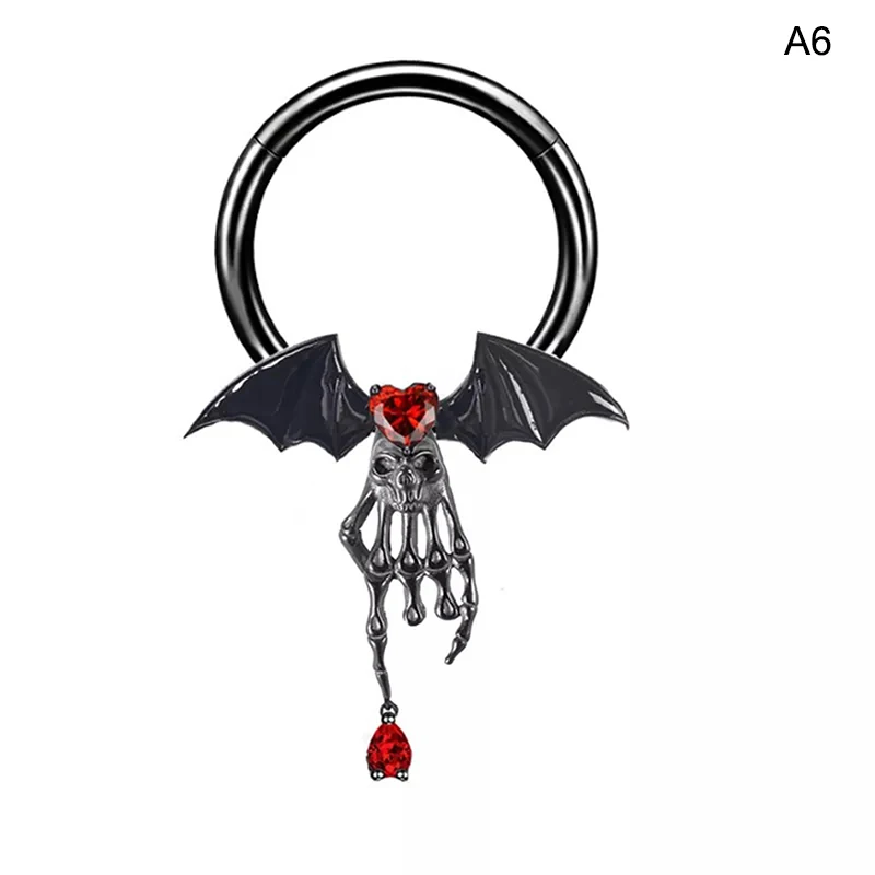 Bat Navel Ring Personality Punk\'s Nipple Piercing Belly Button Pircing Nose Rings Fashion Earrings Piercing Accessories