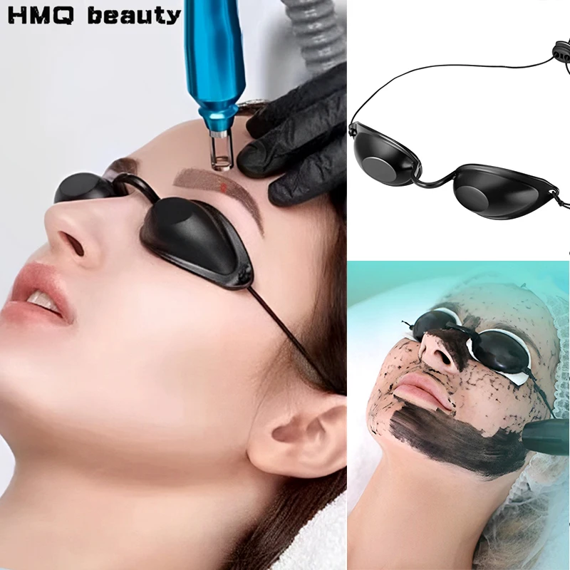 

Silicone Laser Protective Eye Mask Soft Eye Shields Cosmetology Eye Protection UV Shield Glasses Black Beach Glasses Beauty Tool