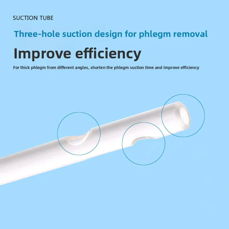 Home Care Suction Kit: F14 Disposable Silicone Tube & Gloves for Safe Phlegm Removal in Elderly and Children