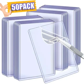 1-50 قطعة 35PT واضح Toploaders Kpop المعبود Photocard كم المضادة للخدش 3X4 