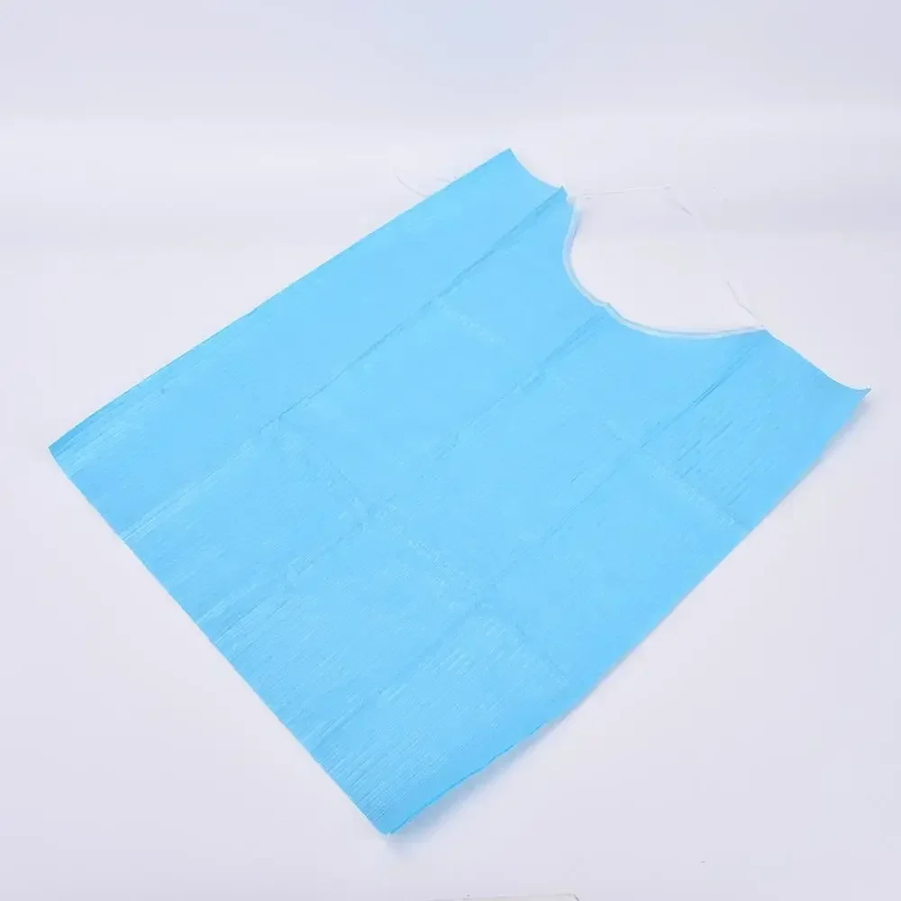 30Pcs/bag Disposable Clean Wipes Pad Dental Piercing with Rope Waterproof Sheets Paper Napkins Medical Hygiene Care Bib