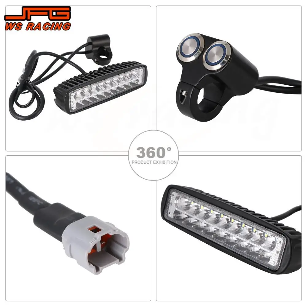 For Surron LED Headlight Motorcycle Parts Head Light Switch Waterproof For Sur Ron Light Bee Segway Electric Dirt Bike Spotlight