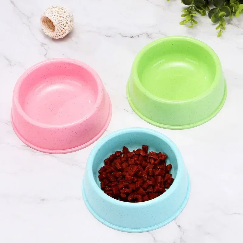 Pet Dog Food Bowl Cat Water Feeding Bowl Durable Thicken Plastic Wheat Stalk Feeder Bowls for Small Medium Dogs Puppy Products