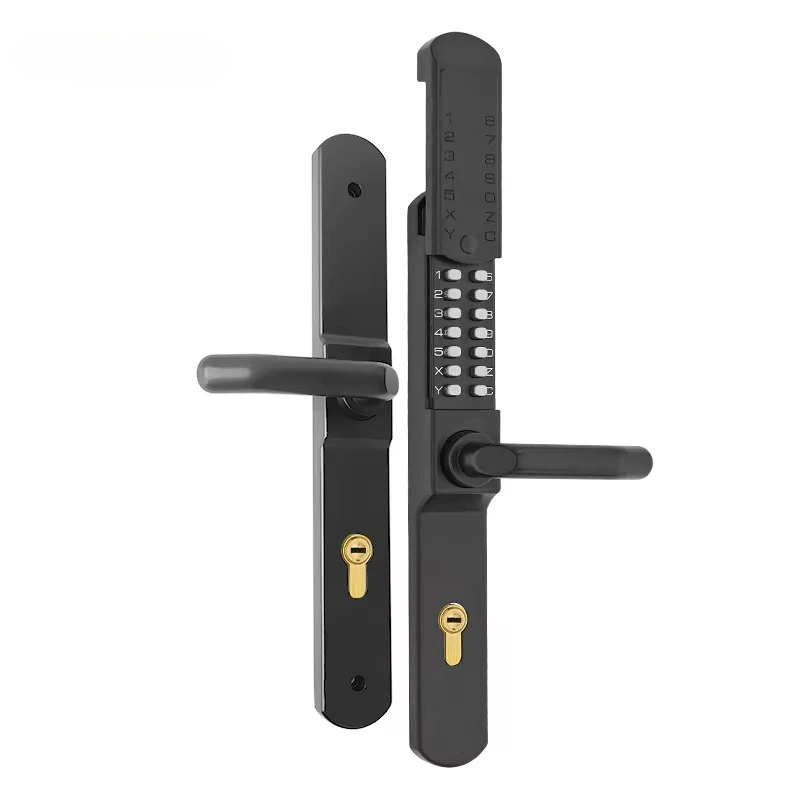 

Wholesale Price Outdoor Waterproof Iron Doors No Power Supply Battery Keys Pure Mechanical Digital Buttons Passwords Door Lock