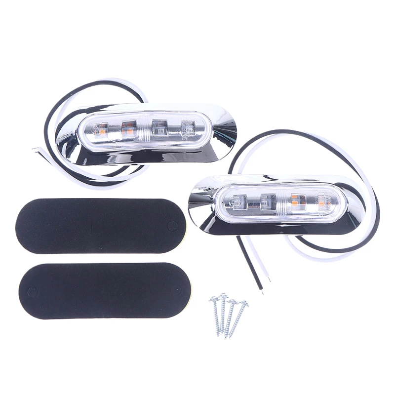 Waterproof LED Nautical Signal Lamps for Boats & Yachts: 2Pcs 12V-24V Marine Navigation Lights