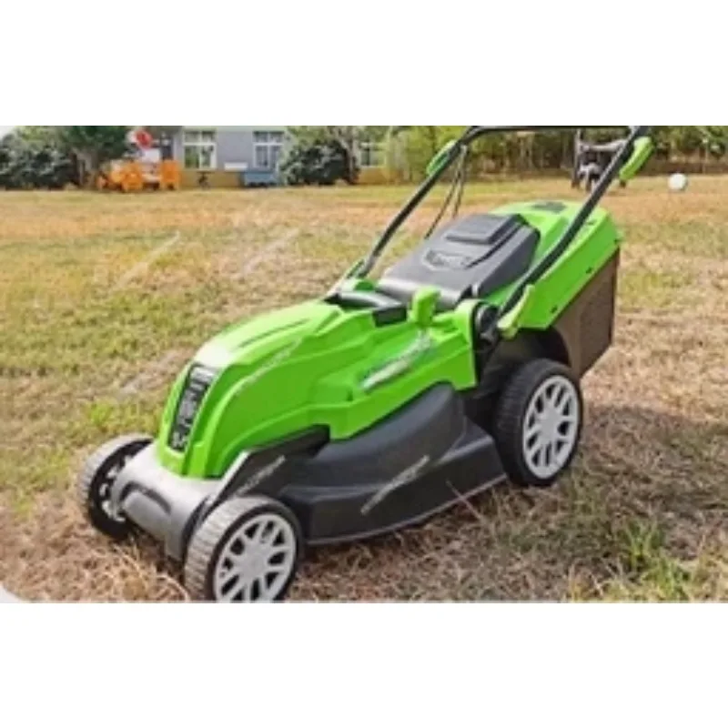 1600W Self Propelled Cordless Lawn Mower with LED Lights Aluminum Handles 6.0Ah Battery Pack Dual Port Fast Charger