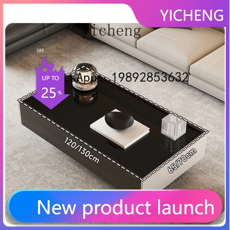 

H2 Modern Simple Coffee Table Small Apartment Living Room Minimalist Tea Table Home TV Cabinet Unit Tea Table Customization
