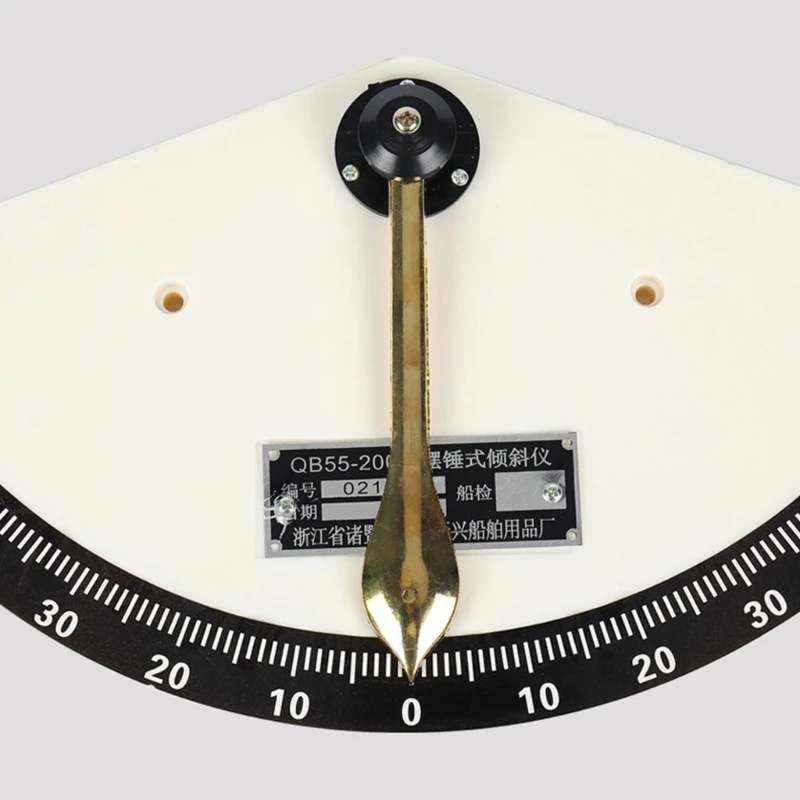 W2E3 Marine Grade 55-Degree Ship Tilt Gauges Swing-Type Inclinometer for Meauring