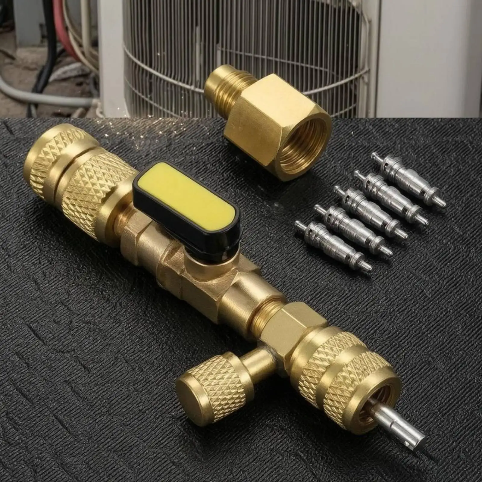 Valve Core Removal Installer Air Conditioning Line Sturdy with Valve Cores