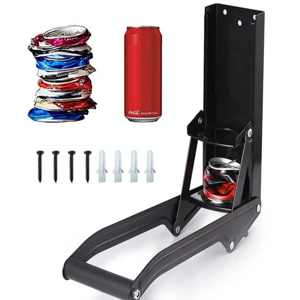 Practical Can Presser Lightweight Hand Can Crusher Soft Handle Metal Crusher Manual Soda Beer Pull Can Crusher Squeezing