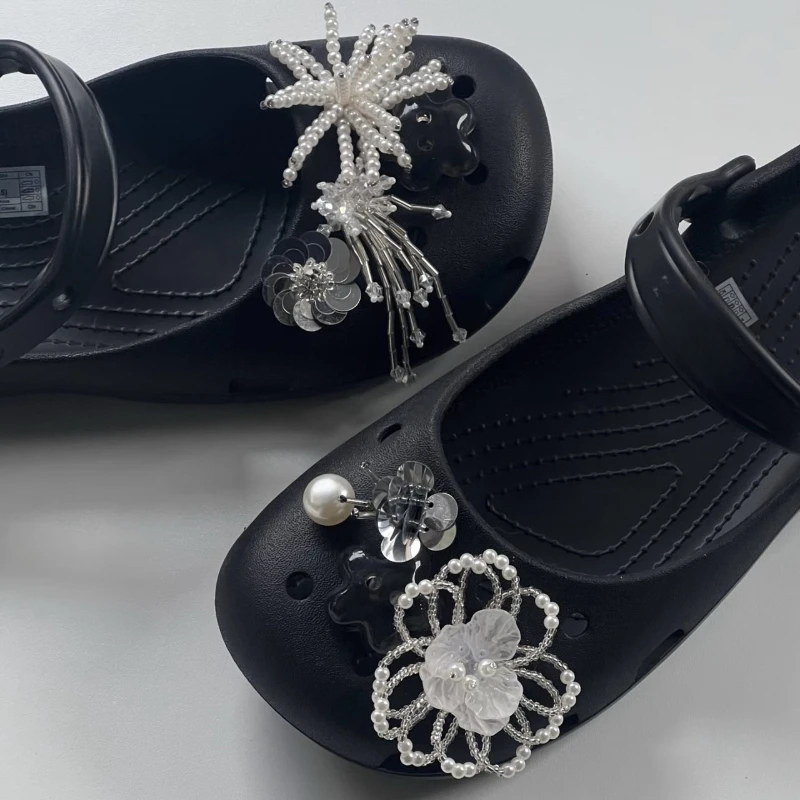 Original Shoe Charms Set Women Retro Ballet Shoes corc charms pack fashion Flowing Ballet Shoe decorations DIY Shoe Accessories